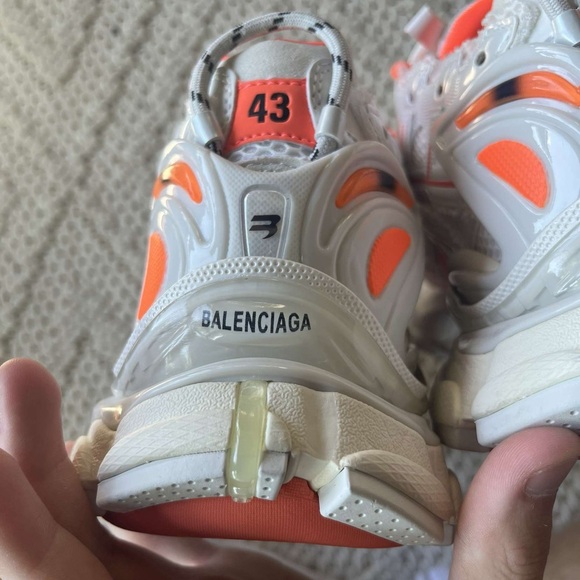 Balenciaga 3xl Trainer Runner Fluo Orange Men’s Sneaker - Picture 6 of 10